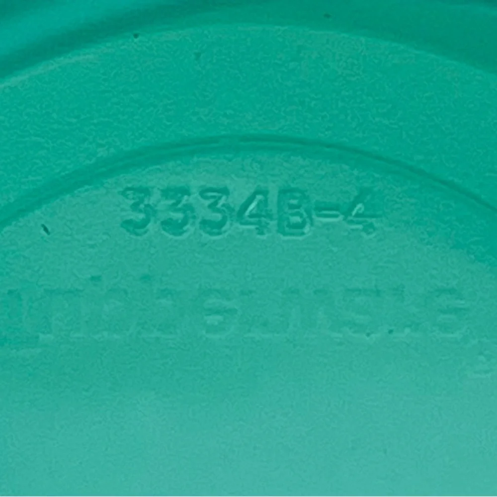 Tupperware 2‎ qt Slimline Impressions Pitcher RockerTop Lid Teal Green Vintage
